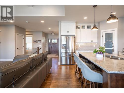 Kitchen - 132 Crown Crescent, Vernon, BC - Indoor Photo Showing Kitchen With Double Sink With Upgraded Kitchen