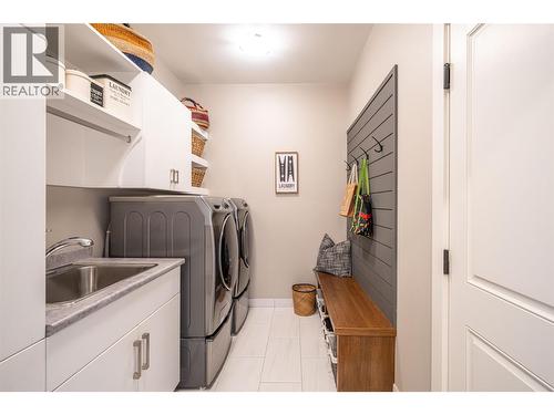 Laundry on main floor - 132 Crown Crescent, Vernon, BC - Indoor Photo Showing Laundry Room