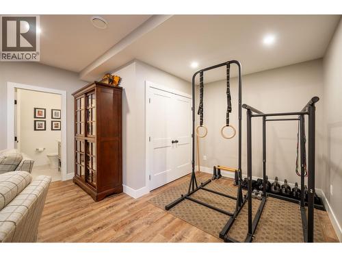 Basement - lots of space for exercise equipment - 132 Crown Crescent, Vernon, BC - Indoor