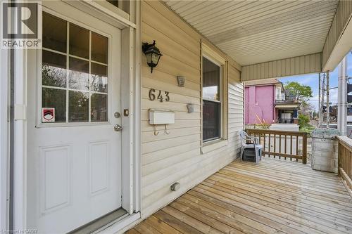 643 Wilson Street, Hamilton, ON - Outdoor With Deck Patio Veranda With Exterior
