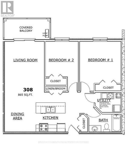Unit Floor Plan - 308-10 Hillside Meadow Drive, Quinte West (Murray Ward), ON 