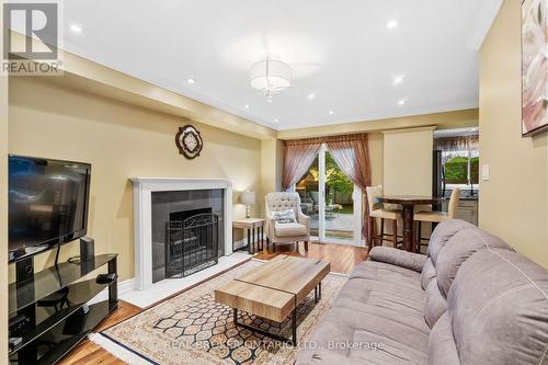 63 Haskell Crescent, Aurora, ON - Indoor Photo Showing Living Room With Fireplace