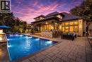 100 Seneca Drive, Ancaster, ON  - Outdoor With In Ground Pool With Deck Patio Veranda 