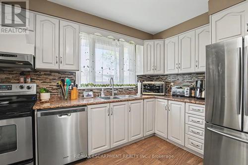 304 St Andrews Drive, Hamilton, ON - Indoor Photo Showing Kitchen With Double Sink