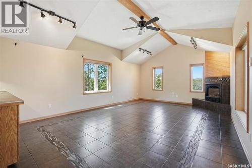 818 Pukwana Drive, Manitou Beach, SK - Indoor Photo Showing Living Room With Fireplace