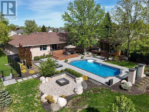 100 Bay Breeze Street, Prince Edward County (Ameliasburg Ward), ON - Outdoor With In Ground Pool With Deck Patio Veranda With Backyard