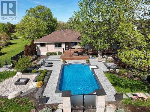 100 Bay Breeze Street, Prince Edward County (Ameliasburg Ward), ON - Outdoor With In Ground Pool With Deck Patio Veranda