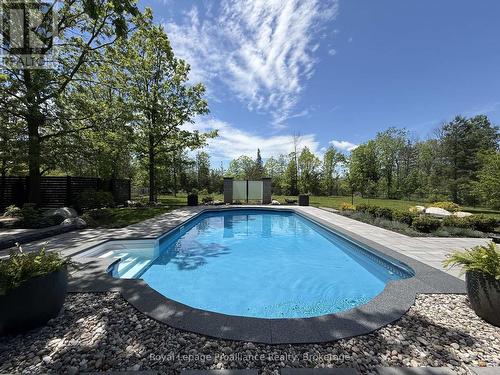 100 Bay Breeze Street, Prince Edward County (Ameliasburg Ward), ON - Outdoor With In Ground Pool With Backyard