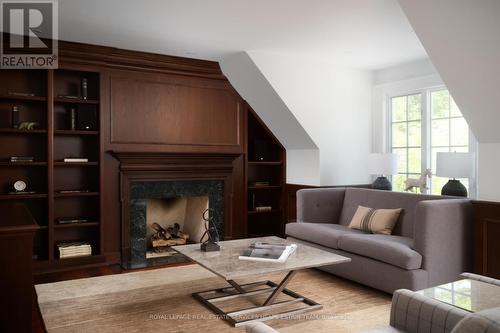 76 Binscarth Road, Toronto, ON - Indoor Photo Showing Living Room With Fireplace
