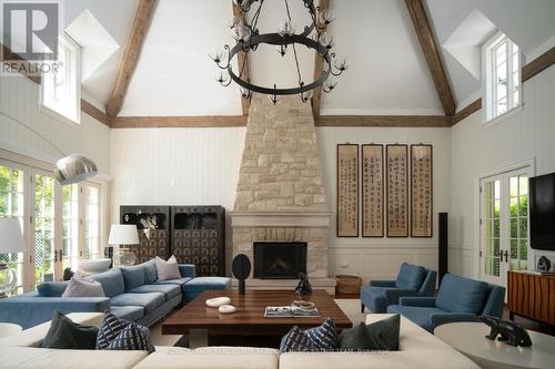 76 Binscarth Road, Toronto, ON - Indoor Photo Showing Living Room With Fireplace