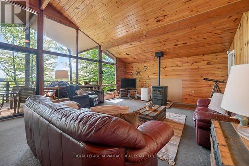 40 O8B Road, Rideau Lakes, ON - Indoor Photo Showing Living Room With Fireplace