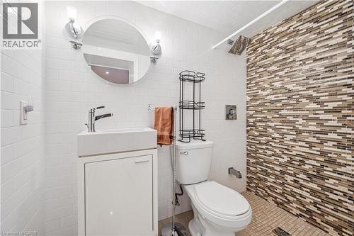 Bathroomin the lower level - 128 Wilhelm Street, Kitchener, ON - Indoor Photo Showing Bathroom