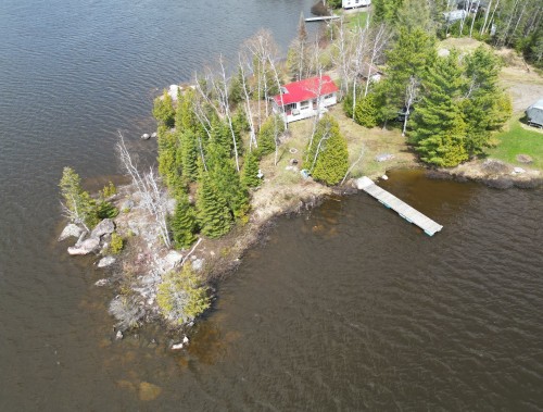 Photo aérienne - 174 Ch. Du Galet, Guérin, QC - Outdoor With Body Of Water With View