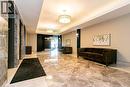 Spacious foyer featuring polished stone flooring, recessed lighting, and modern pendant fixtures - 101 Shoreview Place Unit# 631, Stoney Creek, ON  - Indoor Photo Showing Other Room 