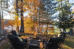 Firepit overlooking the water - 