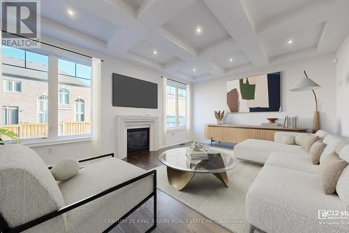 41 Torrey Pines Road, Vaughan, ON - Indoor Photo Showing Living Room With Fireplace