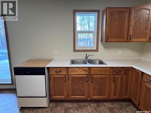 185 Vickers Crescent, Air Ronge, SK - Indoor Photo Showing Kitchen With Double Sink