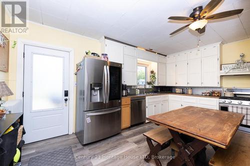 Kitchen with side door to side porch - 148 Gorham Road, Fort Erie (Ridgeway), ON - Indoor Photo Showing Kitchen