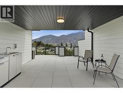 Partially covered seating area - 