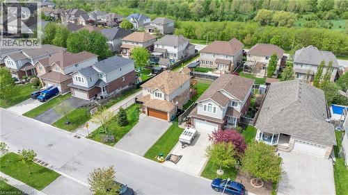 Aerial perspective of a suburban neighborhood featuring various residential properties - 139 Ferris Drive, Wellesley, ON - Outdoor With View