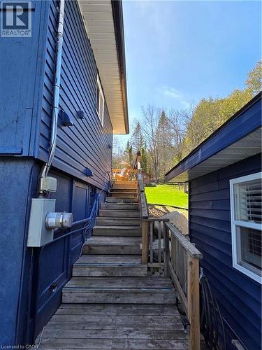 Steps to backyard - 112 Indian Road, Asphodel-Norwood Twp, ON - Outdoor With Exterior