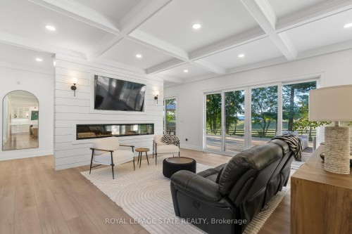 1067 Jerseyville Road W, Hamilton, ON - Indoor With Fireplace