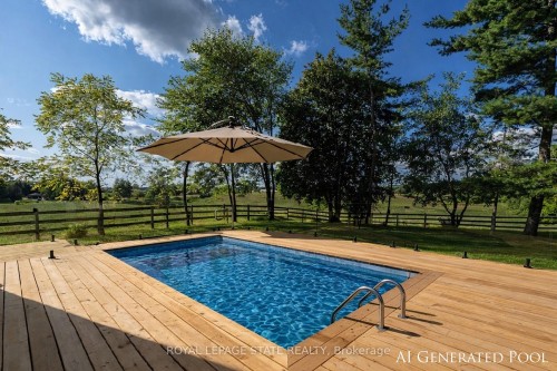 1067 Jerseyville Road W, Hamilton, ON - Outdoor With In Ground Pool With Deck Patio Veranda
