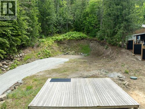 platform from previous RV - 3950 Short Road, Eagle Bay, BC 