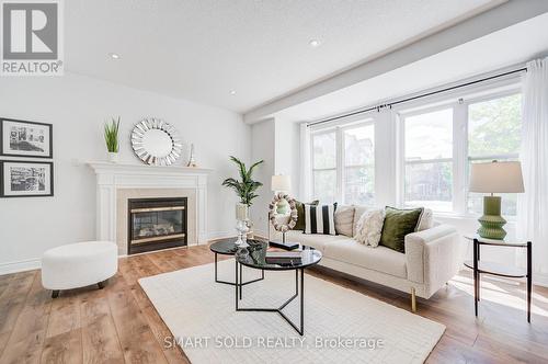 63 Michael Way, Markham, ON - Indoor Photo Showing Living Room With Fireplace