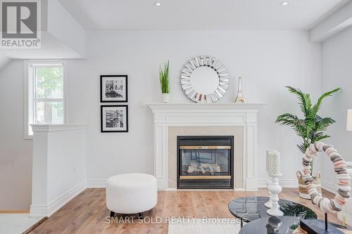63 Michael Way, Markham, ON - Indoor Photo Showing Living Room With Fireplace