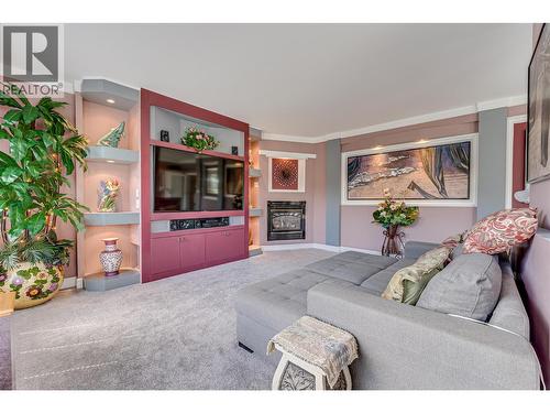 39 Ladyslipper Road, Lumby, BC - Indoor Photo Showing Living Room With Fireplace