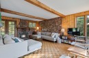 Living Room - 891 Ch. Du Moulin, Sainte-Adèle, QC  - Indoor Photo Showing Living Room With Fireplace 