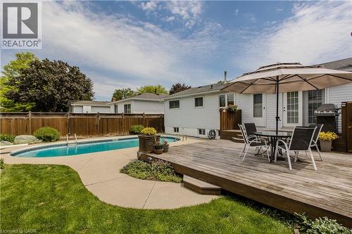 3125 Michael Crescent, Burlington, ON - Outdoor With In Ground Pool With Deck Patio Veranda