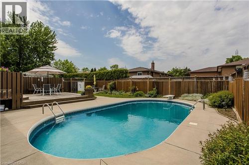3125 Michael Crescent, Burlington, ON - Outdoor With In Ground Pool With Deck Patio Veranda With Backyard