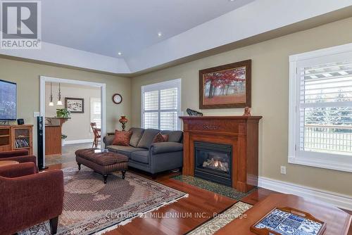 8 Castlewood Court, Caledon, ON - Indoor Photo Showing Living Room With Fireplace