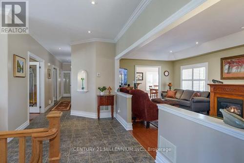 8 Castlewood Court, Caledon, ON - Indoor With Fireplace