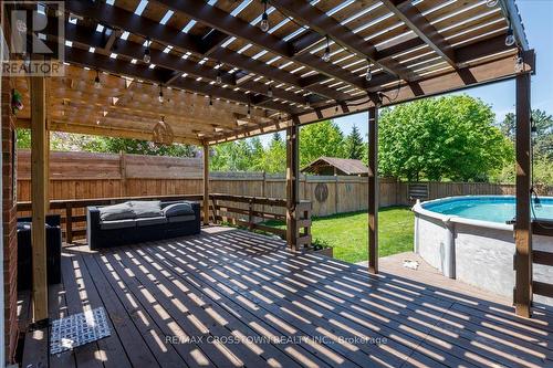 92 Golden Meadow Road, Barrie, ON - Outdoor With Above Ground Pool With Deck Patio Veranda