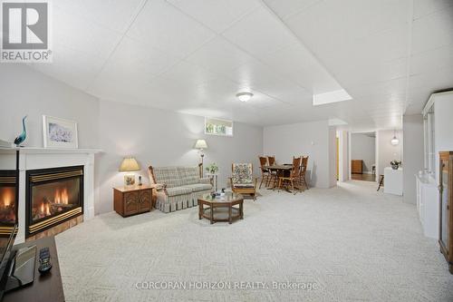 Basement Recreation room - 71 Grayview Drive, Grey Highlands, ON - Indoor With Fireplace