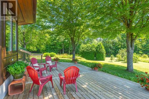 WONDERFUL VIEWS FROM SIDE DECK - 600380 Sideroad 50 N, Chatsworth, ON - Outdoor With Deck Patio Veranda
