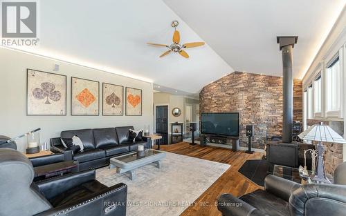16070 Keele Street, King, ON - Indoor Photo Showing Living Room With Fireplace