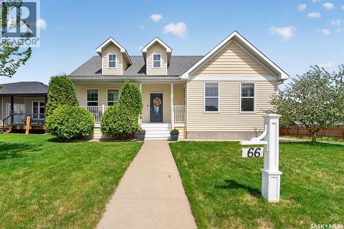 66 Everton Crescent, Moose Jaw, SK - Outdoor With Deck Patio Veranda With Facade
