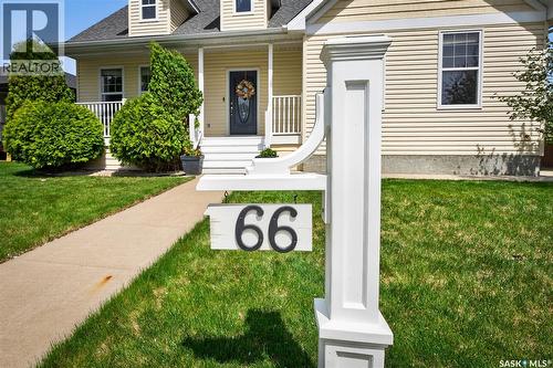 66 Everton Crescent, Moose Jaw, SK - Outdoor With Deck Patio Veranda