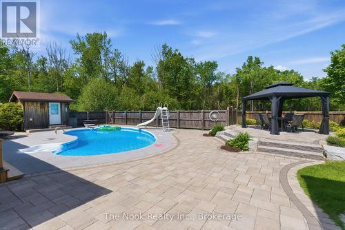 Gorgous backyard. - 1205 Zion Road, Kawartha Lakes (Mariposa), ON - Indoor Photo Showing Garage