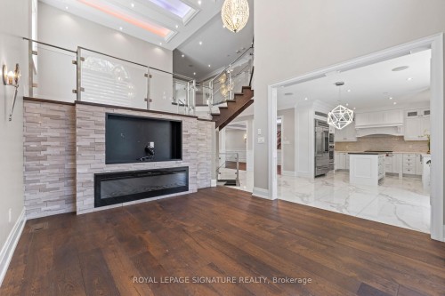 2480 Upper Valley Crescent, Oakville, ON - Indoor With Fireplace
