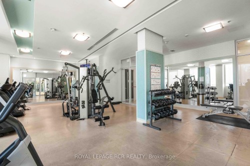 1702-100 John Street, Brampton, ON - Indoor Photo Showing Gym Room