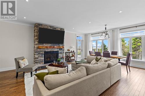 9 Mitchview Estates, Conception Bay South, NL - Indoor Photo Showing Living Room With Fireplace