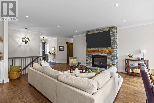9 Mitchview Estates, Conception Bay South, NL - Indoor Photo Showing Living Room With Fireplace