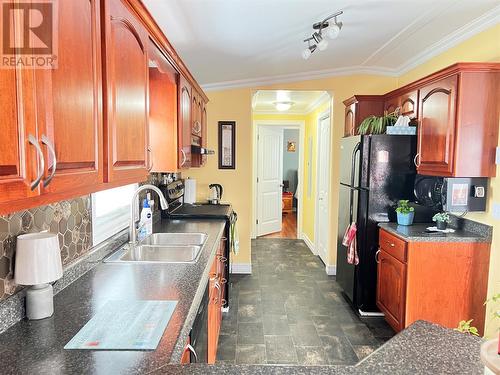 16 Trailer Court, Springdale, NL - Indoor Photo Showing Kitchen With Double Sink