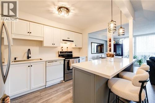 9 Bonheur Court Unit# 401, Brantford, ON - Indoor Photo Showing Kitchen