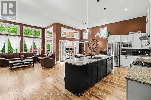 766 Du Rivage Street, Clarence-Rockland, ON - Indoor Photo Showing Kitchen With Fireplace With Upgraded Kitchen